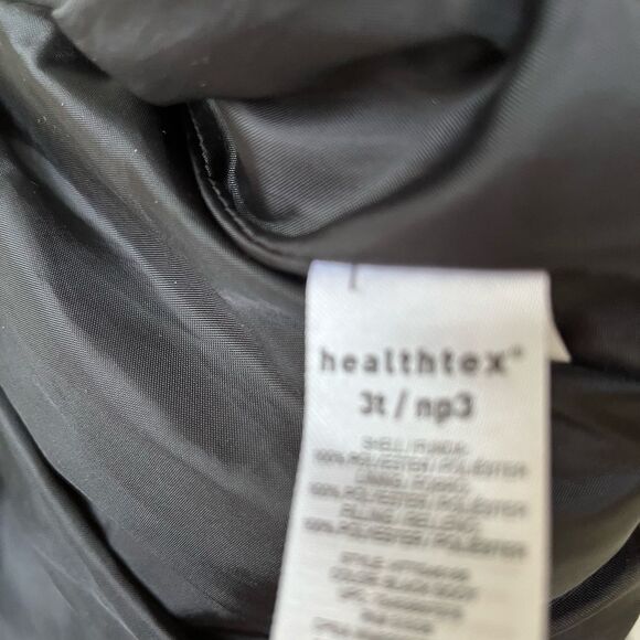 Healthtex black gold stars zippered puffer vest, great condition, wide stitch,3T - Picture 7 of 8